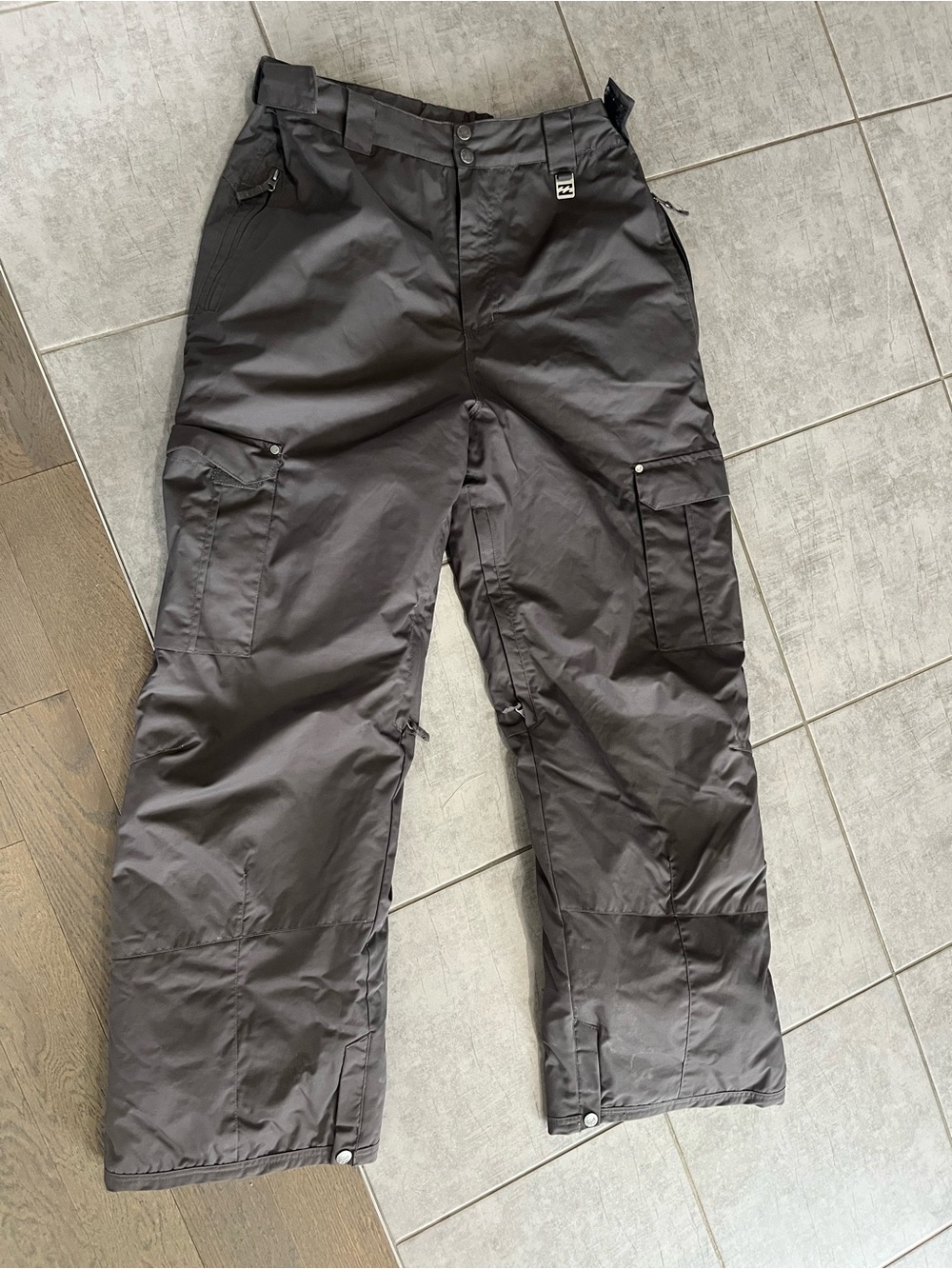 Billabong Men's Cargo Snow Pants - Charcoal Gray